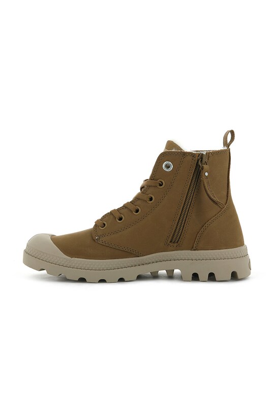 Palladium tenisi din piele intoarsa Pampa Hi Zip maro 95982.254.M