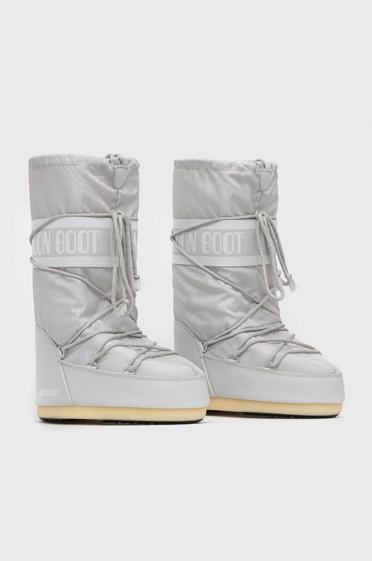 Moon Boot śniegowce Icon Nylon syntetyczny szary 14004400.GlacierGre