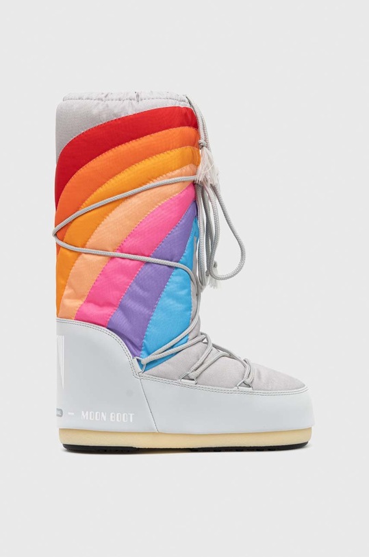 Moon Boot śniegowce Icon Rainbow imitacja skóry licowej multicolor 14027700.BlueRed