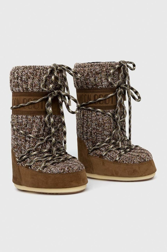 Moon Boot śniegowce Icon Wool 14027800.SIGARO brązowy AW22
