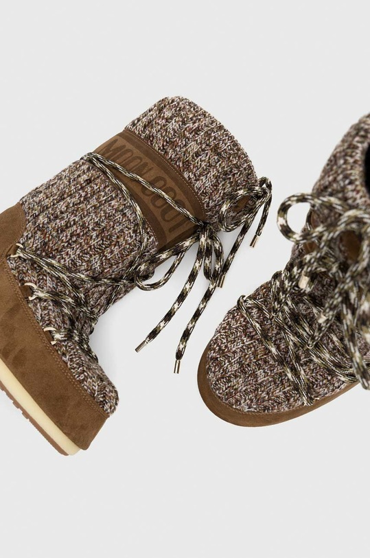 Moon Boot śniegowce Icon Wool brązowy 14027800.SIGARO