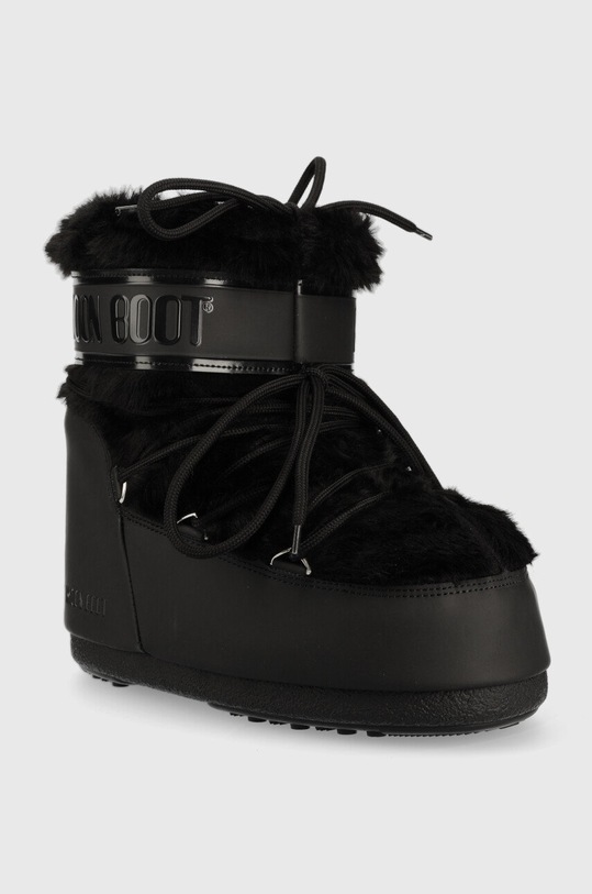 Зимові чоботи Moon Boot Icon Low Faux Fur 14093900.BLACK чорний AW22
