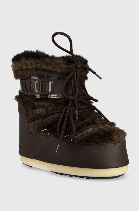 Moon Boot śniegowce Icon Low Faux Fur 14093900.BROWN brązowy AW23