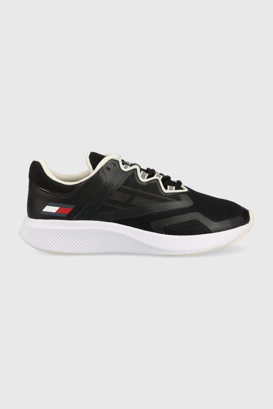 Športové topánky Tommy Sport textilný čierna FC0FC00046