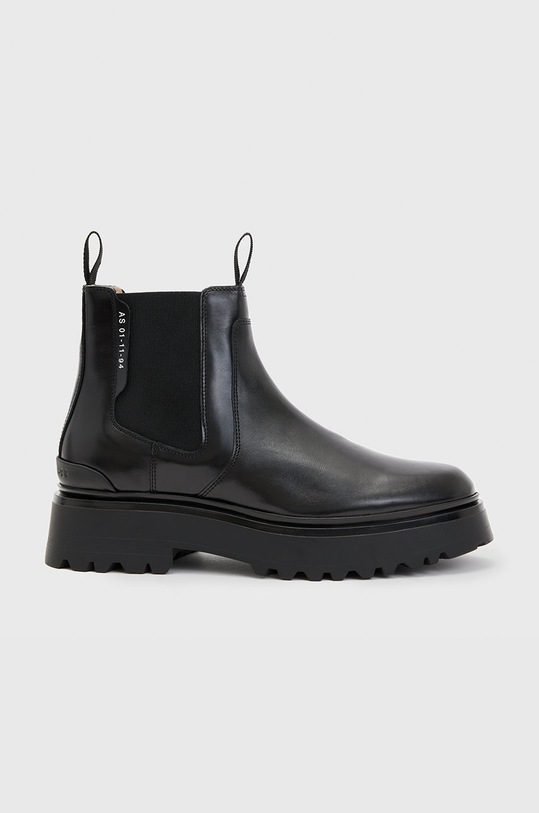 AllSaints ghete chelsea de piele neizolat negru WF580X