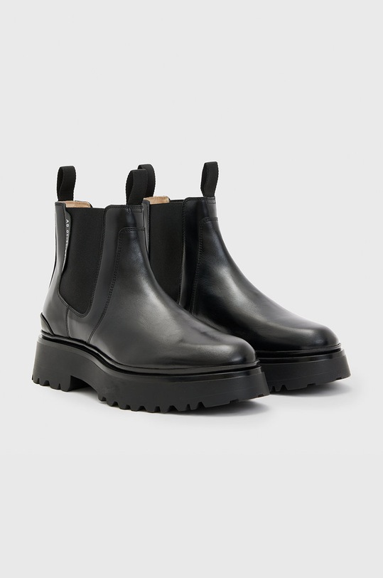 Încălțăminte AllSaints ghete chelsea de piele WF580X negru