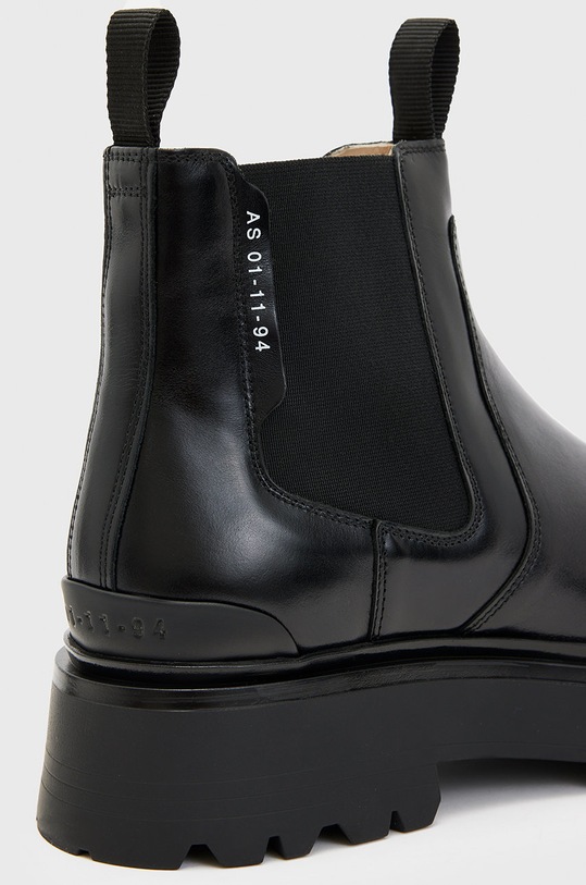AllSaints ghete chelsea de piele negru WF580X