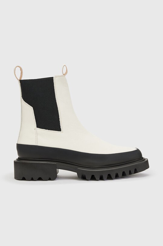 AllSaints ghete chelsea de piele neizolat bej WF676X