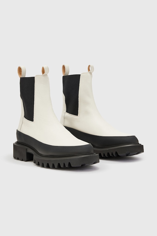 Încălțăminte AllSaints ghete chelsea de piele WF676X bej