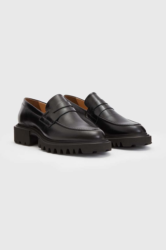Взуття Шкіряні мокасини AllSaints WF0052Z чорний