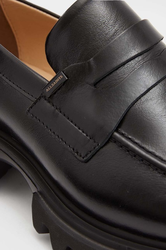 Шкіряні мокасини AllSaints WF0052Z чорний