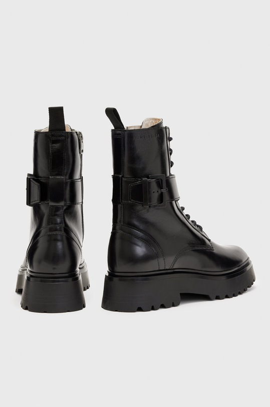 AllSaints workery skórzane Onyx czarny WF584X