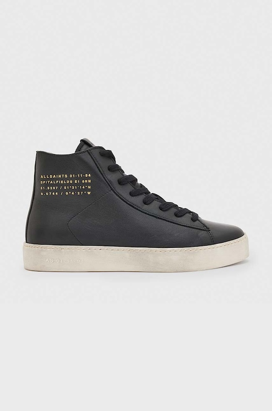 AllSaints scarpe da ginnastica in pelle Tana High Top platform nero WF637X