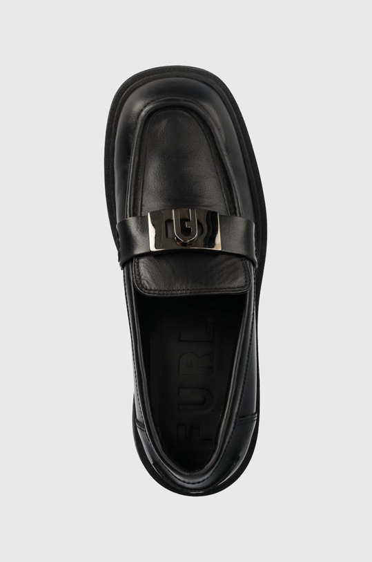 Furla Mokasyny skórzane College czarny YF58FCG.WU0000.O6000