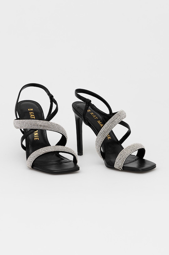 Kožené sandály Kat Maconie Ravenna - Km RAVENNA.BLACK černá AW22