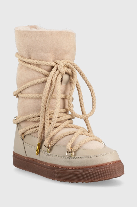 Kožené sněhule Inuikii Classic High Laced 70107.096.Beige béžová AW22