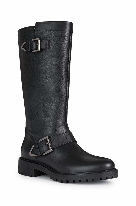 Δερμάτινες μπότες Geox D16FTF 04643 C9999 D HOARA F D16FTF.04643.C9999 μαύρο AW22