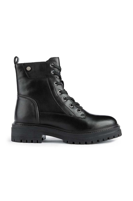 Geox workery skórzane Iridea płaski czarny D26HRQ.00043.C9999