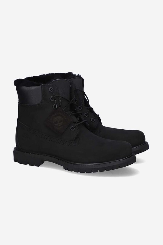 Semišové workery Timberland 6 In Premium Shearlig A1U7S černá