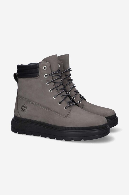 Timberland leather biker boots Ray City 6 IN Boot WP A43HP gray