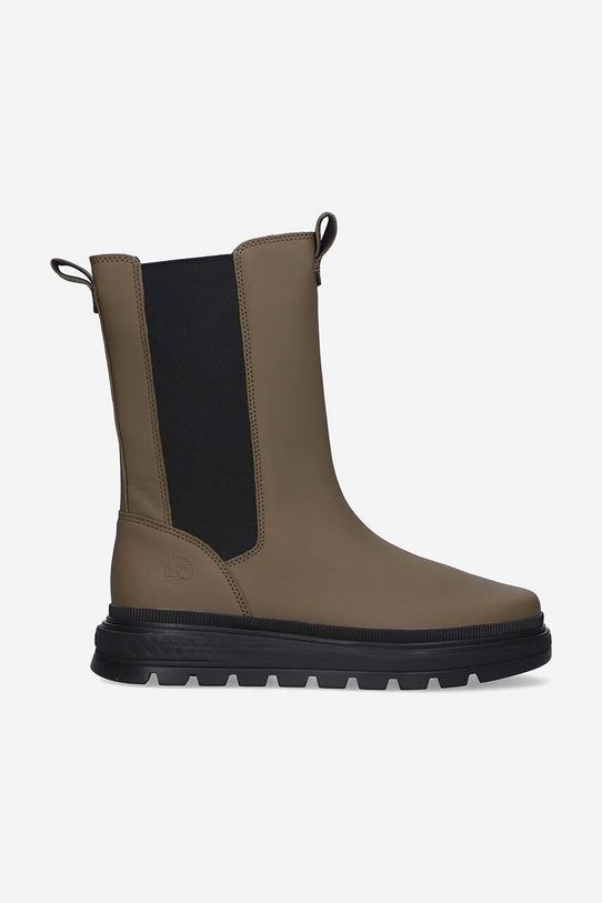 Timberland leather chelsea boots Ray City Combat Chelsea grain leather green A5PB7