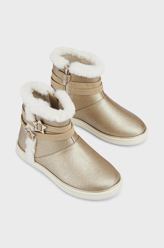 Dziewczynka Mayoral buty zimowe dziecięce 44317.45A.Mini złoty