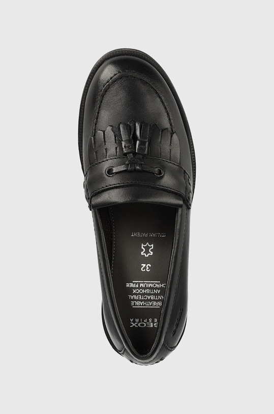 Geox mokasyny skórzane dziecięce czarny J4449A.00043.29.34