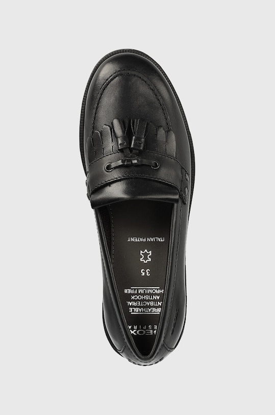 Geox mocasini din piele pentru copii negru J4449A.00043.35.41