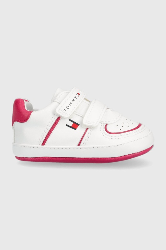 Dětské boty Tommy Hilfiger imitace kůže bílá T0A4.32285.
