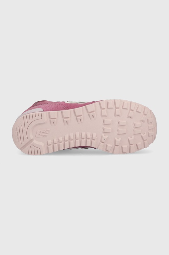 New Balance buty zimowe zamszowe dziecięce GV574HP1 GV574HP1 fioletowy