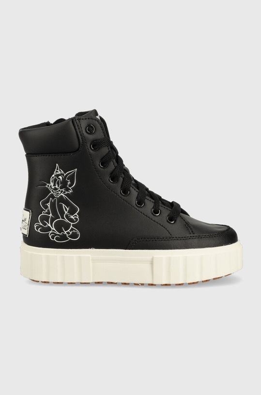 Παιδικά αθλητικά παπούτσια Fila Sandblast X Tom And Jerry επικαλυμμένο δέρμα μαύρο FFK0087