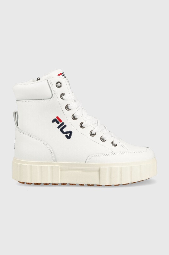 Fila sneakers pentru copii piele acoperită alb FFK0081