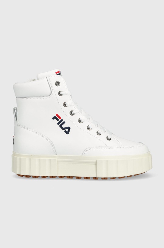 Fila sneakersy dziecięce Sandblast imitacja skóry licowej biały FFT0052