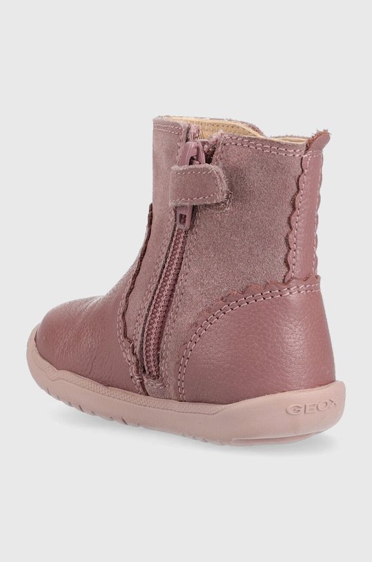 Dziewczynka Geox botki skórzane dziecięce B264PA.04477 różowy