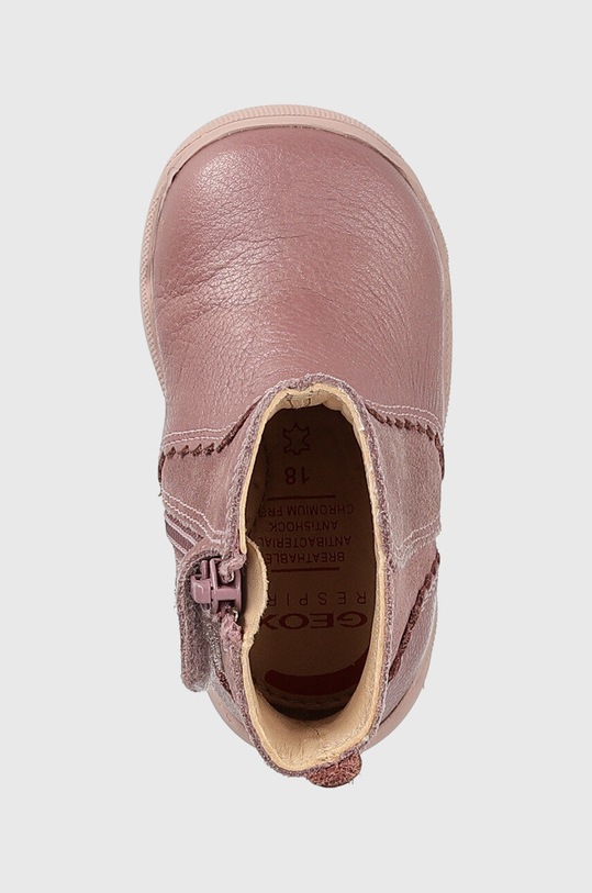 Geox botki skórzane dziecięce różowy B264PA.04477