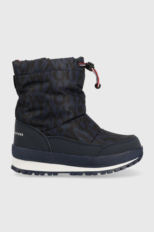 Tommy Hilfiger śniegowce dziecięce imitacja skóry licowej granatowy T3B6.32547.24.34