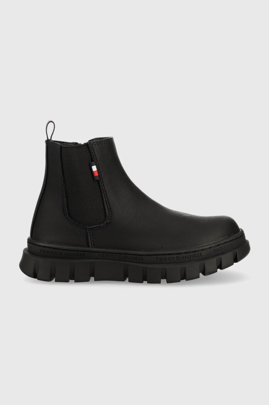 Tommy Hilfiger sztyblety dziecięce imitacja skóry licowej czarny T3B5.32516.30.24