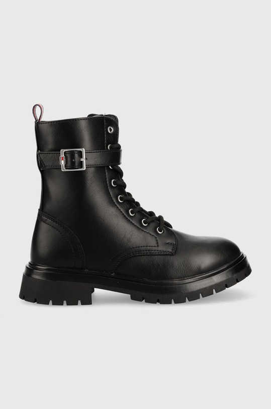 Tommy Hilfiger botki dziecięce na zamek czarny T3A5.32384.35.40