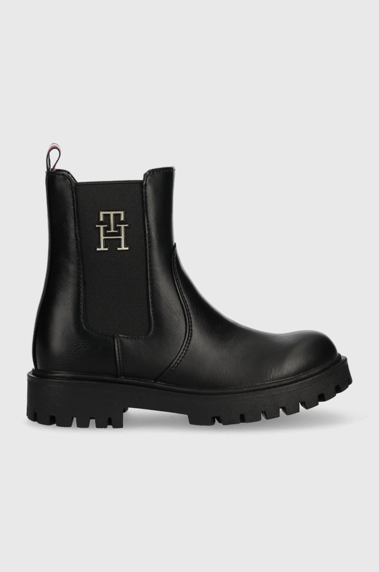 Dětské holínky Tommy Hilfiger Chelsea imitace kůže černá T3A5.32393.30.34