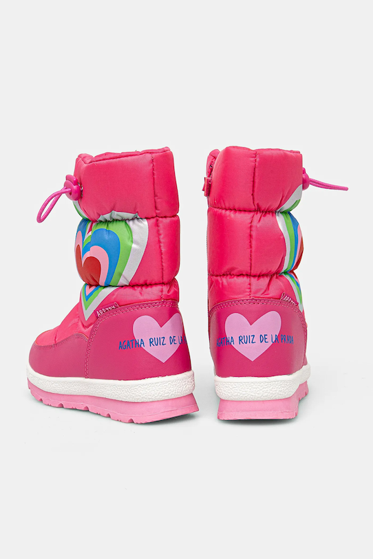 Agatha Ruiz de la Prada stivali da neve bambini rosa 221996.