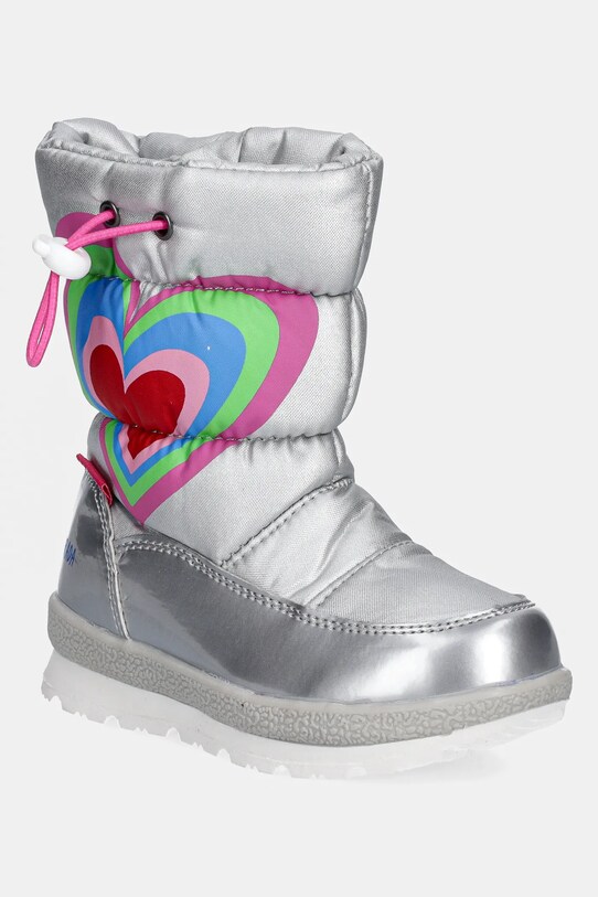 Dětské sněhule Agatha Ruiz de la Prada imitace kůže stříbrná 221996.