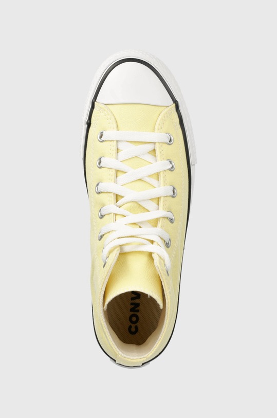 Παιδικά πάνινα παπούτσια Converse Chuck Taylor All Star Eva Lift κίτρινο A02488C