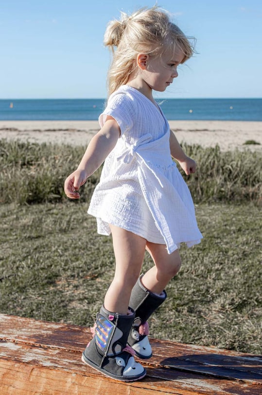 Emu Australia cizme de zapada din piele intoarsa Pegasus K12757.Pegasus gri AW22