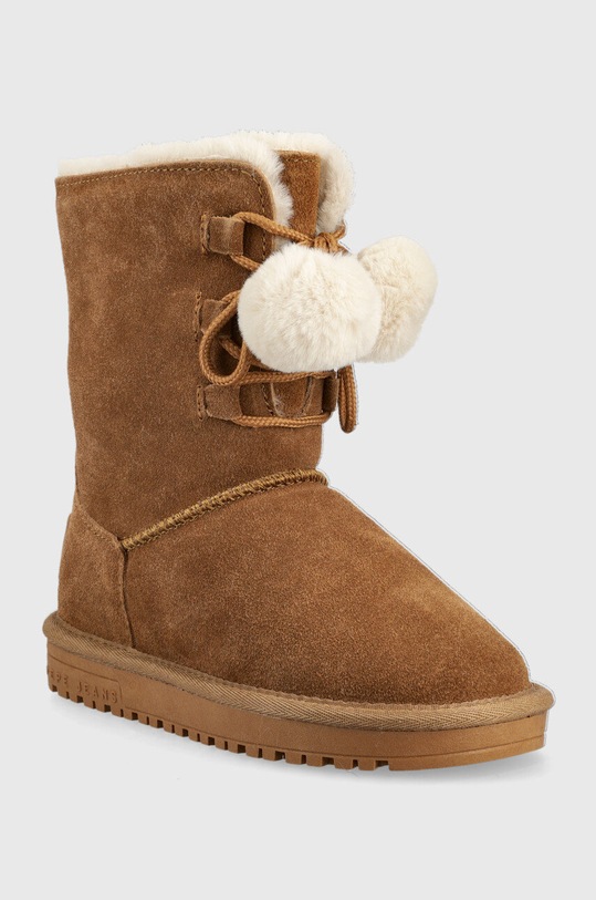 Pepe Jeans buty zimowe dziecięce PGS50182 brązowy AW22