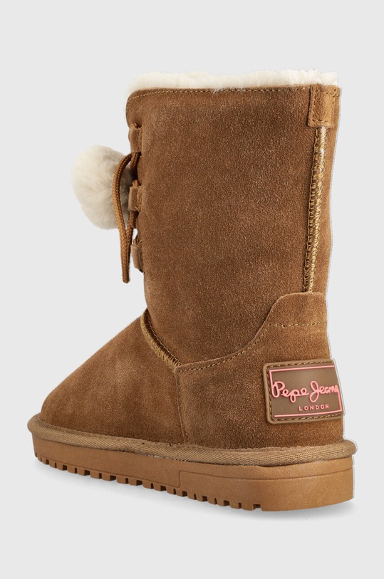 Dziewczynka Pepe Jeans buty zimowe dziecięce PGS50182 brązowy