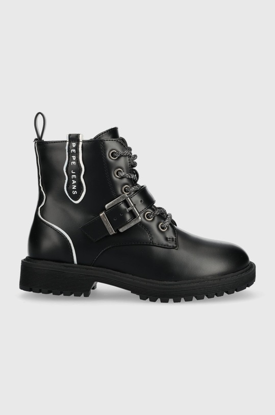 Pepe Jeans bocanci copii cu snur negru PGS50186