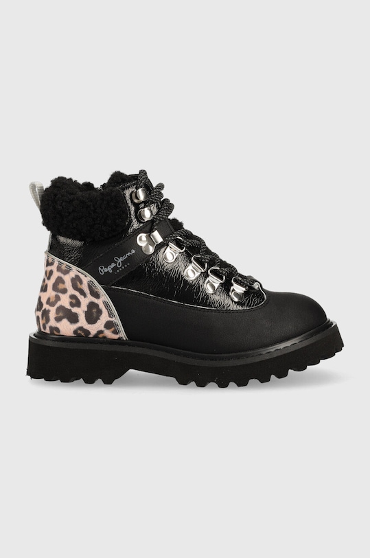 Pepe Jeans bocanci copii cu snur negru PGS50188