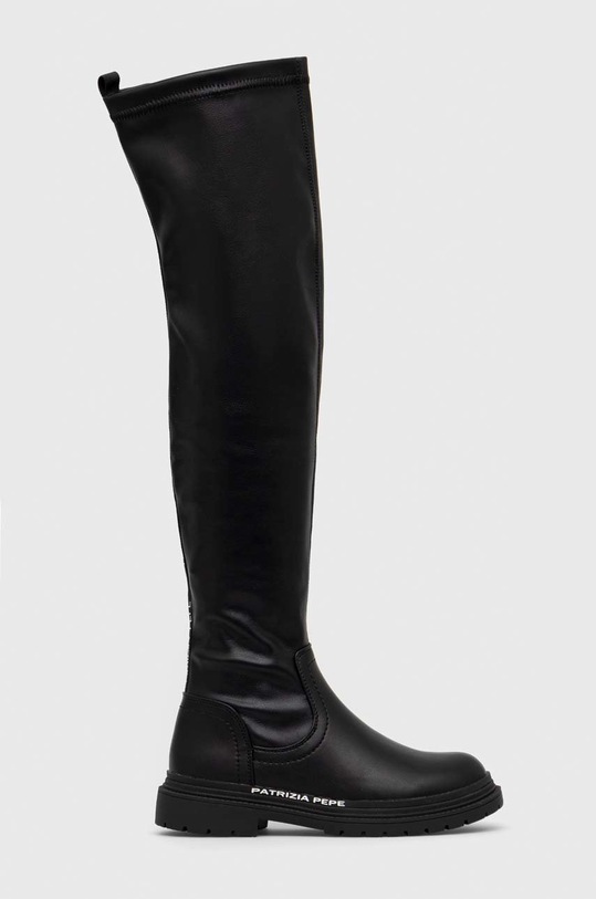 Dětské holínky Patrizia Pepe jemné zateplení černá PPJ747