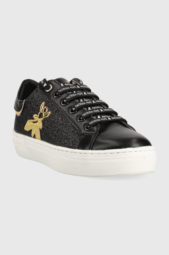 Patrizia Pepe sneakersy dziecięce PPJ684 czarny AW22