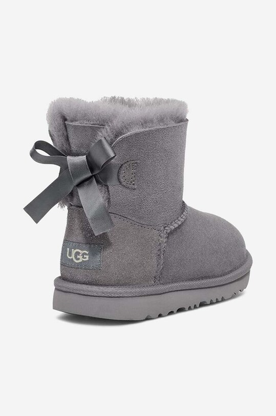 UGG śniegowce zamszowe dziecięce Mini Bailey Bow II 1017397K.LGH szary
